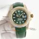 swiss replica rolex submarienr iced out 3135 green alligator strap watch (9)_th.jpg
